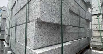 日喀则布芝麻白路牙石 马路牙子