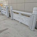 日喀则布芝麻白河道栏杆 石材栏杆