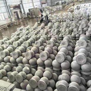 日喀则布芝麻白圆球 石球 挡车球