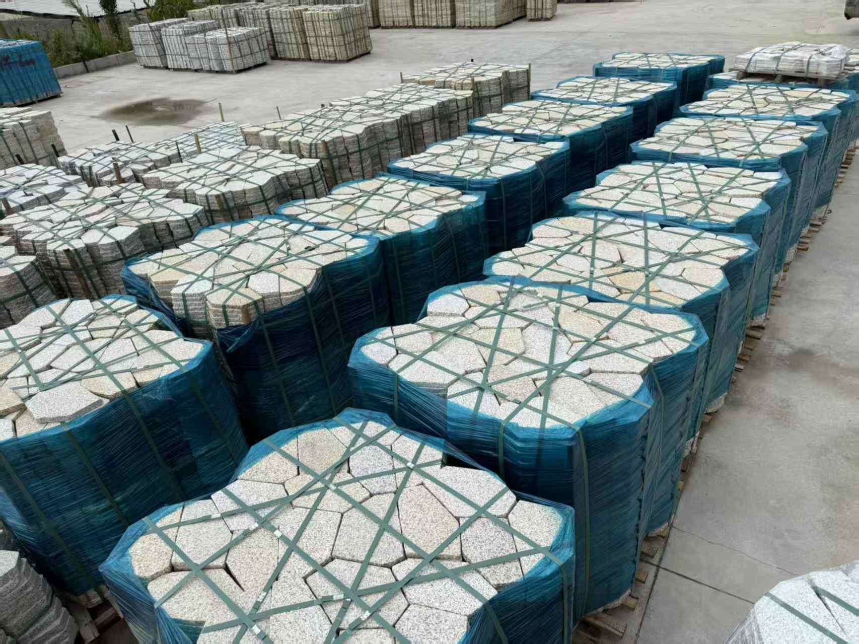 日喀则布黄金麻冰裂纹 碎拼