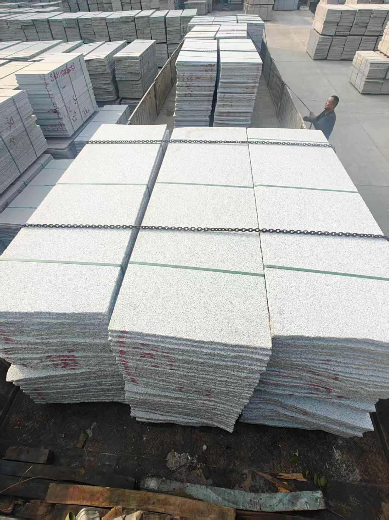 日喀则布芝麻白毛板，石材毛板