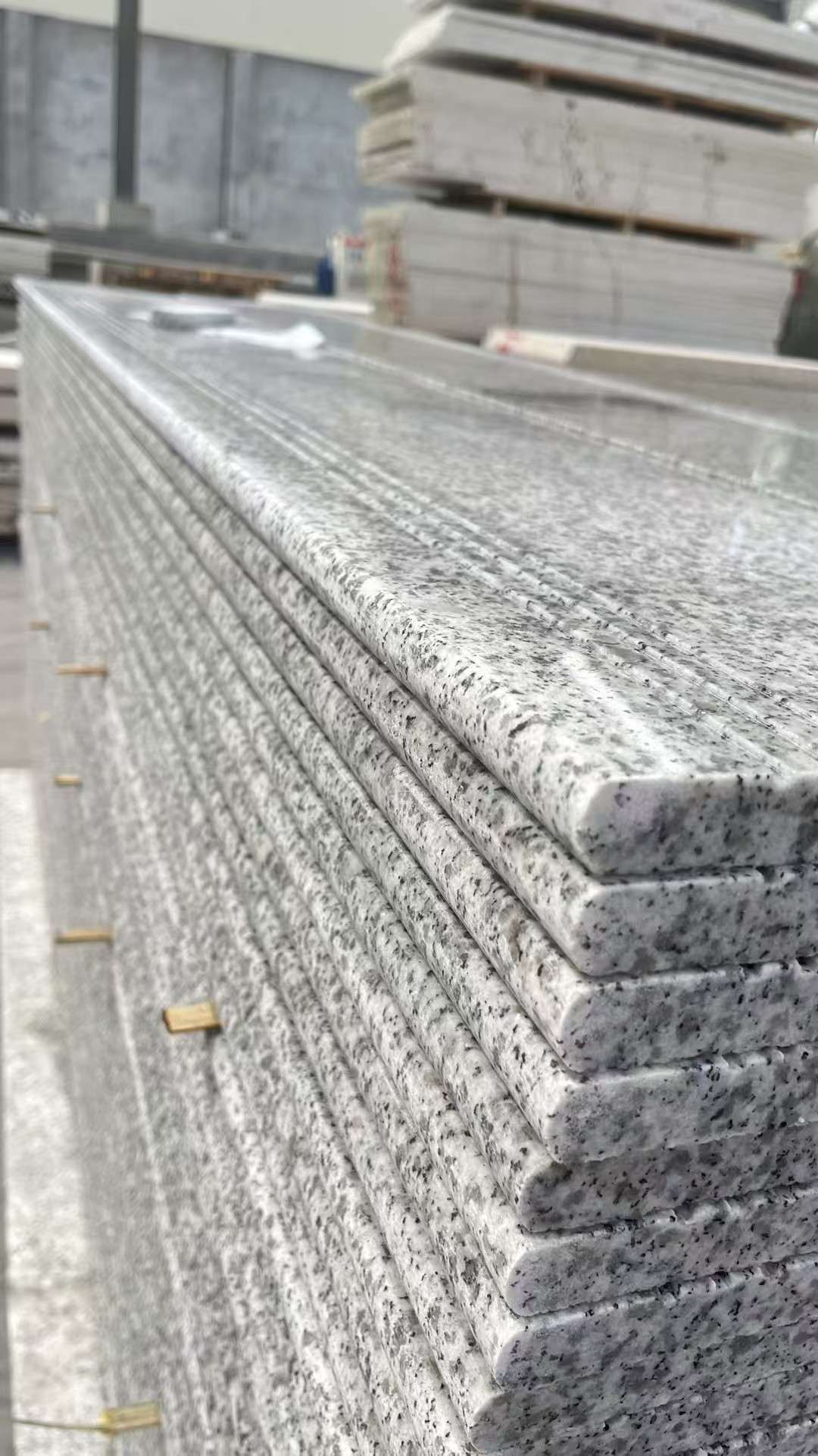 日喀则布芝麻白楼梯踏步 花岗岩楼梯板材
