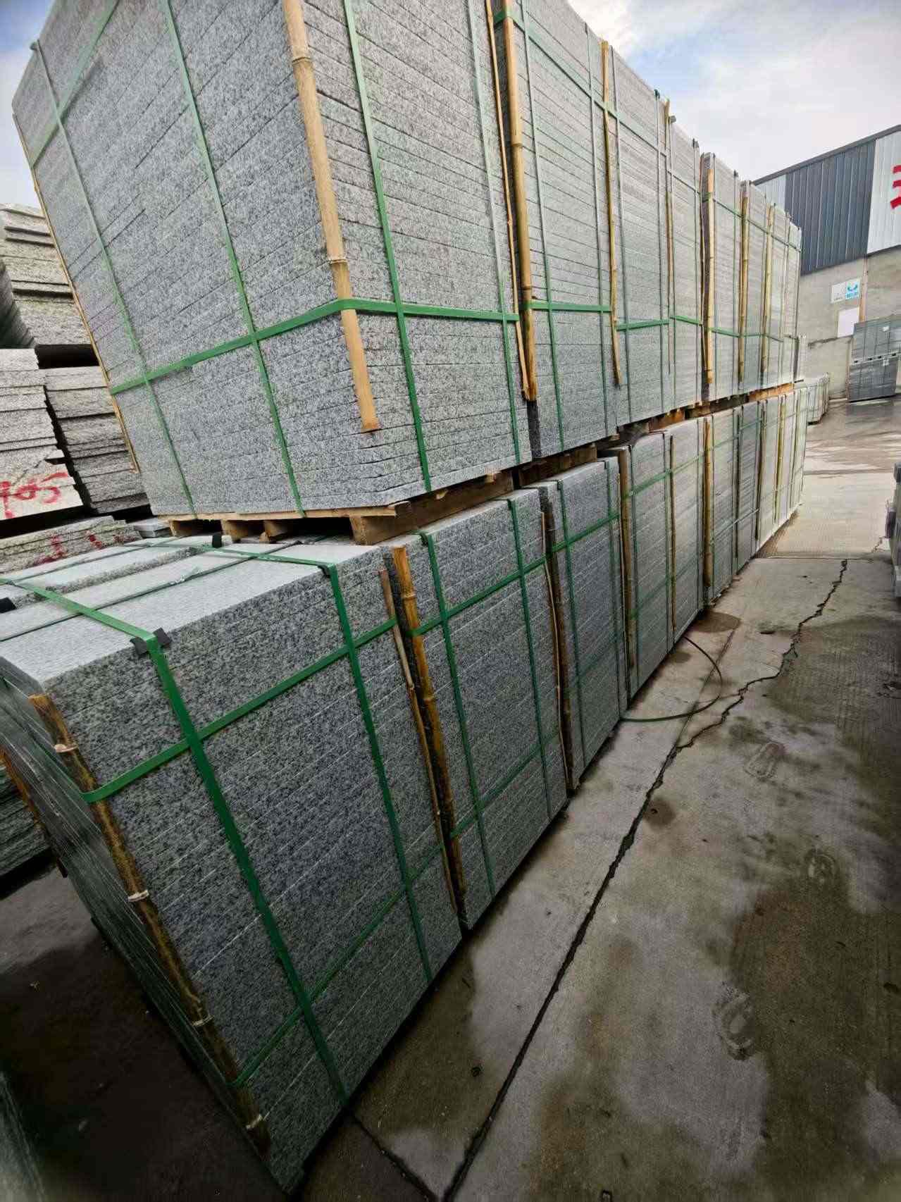 日喀则布芝麻白地铺版 石材地铺石